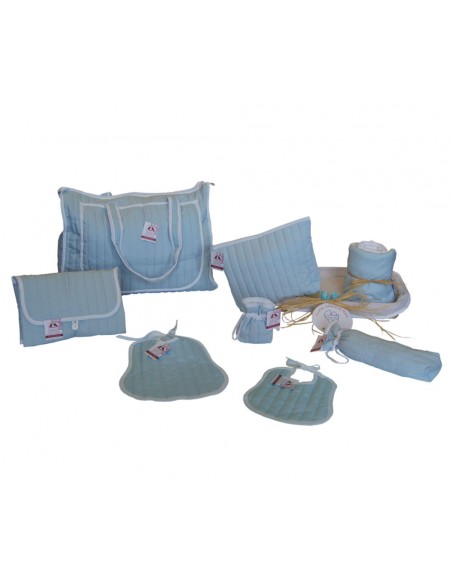 Canastilla bebé PASTEL AZUL L